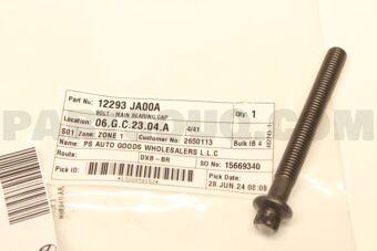 Nissan 12293JA00A BOLT-MAIN BEARING CAP