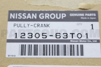 Nissan 1230563T01 PULLEY-CRANKSHAFT