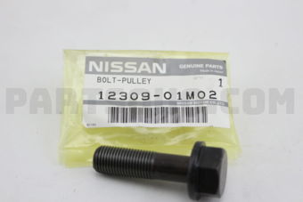 Nissan 1230901M02 BOLT-PULLEY,CRANKSHAFT