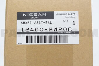 Nissan 124002W20C SHAFT ASSY-BAL
