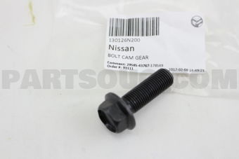 Nissan 130126N200 BOLT-SPROCKET,CAMSHAFT