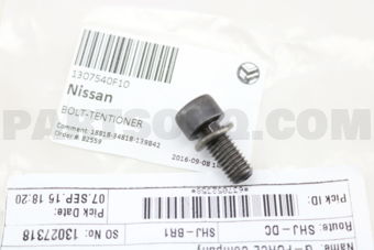 Nissan 1307540F10 BOLT-TENSIONER