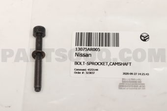 Nissan 13075AR005 BOLT-SPROCKET,CAMSHAFT