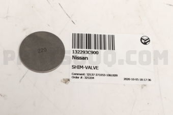 Nissan 132293C900 SHIM-VALVE