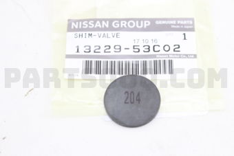 Nissan 1322953C02 SHIM-VALVE