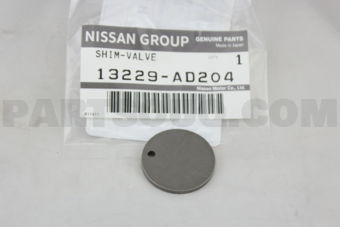 Nissan 13229AD204 SHIM-VALVE