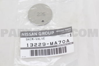 Nissan 13229MA70A SHIM-VALVE