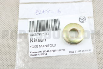 Nissan 14037P7100 YOKE-MANIFOLD