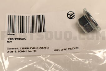 Nissan 140949BA0A NUT