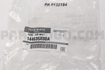 Nissan 144635X00A HOSE-AIR INLET