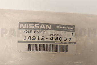 Nissan 149124W007 HOSE-FUEL VAPOR CONTROL