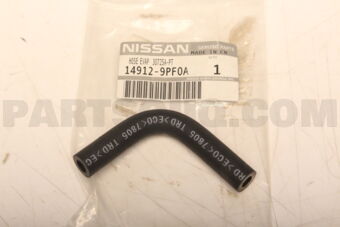 Nissan 149129PF0A HOSE FUEL EVAPORATION CONTROL