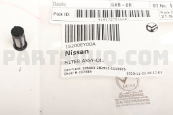 Nissan 15200EY00A FILTER ASSY-OIL