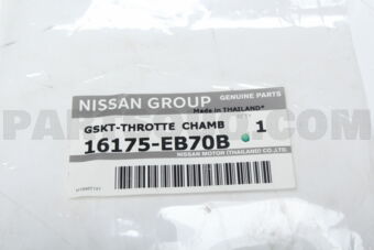 Nissan 16175EB70B GASKET-THROTTLE CHAMBER