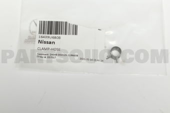 Nissan 16439U680B CLAMP-HOSE