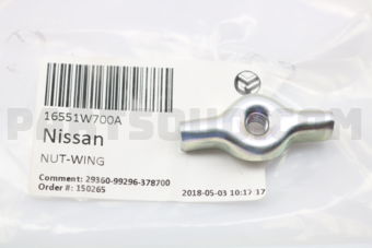 Nissan 16551W700A NUT-WING