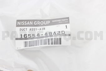 Nissan 165544BA2D DUCT ASSY AIR