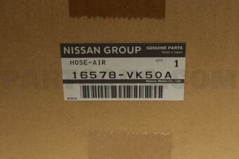Nissan 16578VK50A HOSE-AIR DUCT