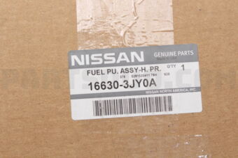 Nissan 166303JY0A FUEL PUMP ASSY HIGH PRESSURE