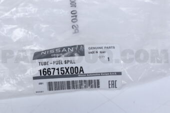 Nissan 166715X00A TUBE-FUEL