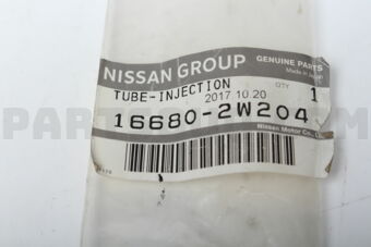 Nissan 166802W204 TUBE ASSY-INJECTION,NO 1