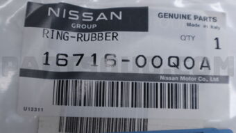 Nissan 1671600Q0A RING-RUBBER
