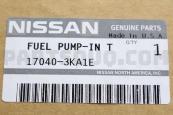 Nissan 170403KA1E PUMP COMPL FUEL