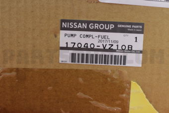 Nissan 17040VZ10B PUMP COMPL-FUEL