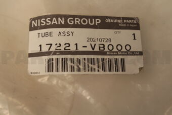 Nissan 17221VB000 TUBE ASSY-FILLER