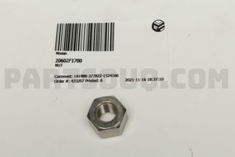 Nissan 20602F1700 NUT