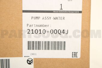 Nissan 2101000Q4J PUMP ASSY-WATER