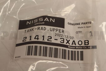 Nissan 214123XA0B TANK-RAD,UPPER