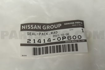 Nissan 214140P600 SEAL-PACKING,RADIATOR