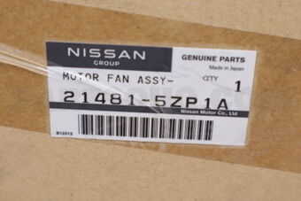 Nissan 214815ZP1A MOTOR FAN ASSY