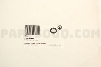 Nissan 2148189900 PACKING-DRAIN COCK