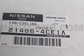 Nissan 214864CE1A FAN COOLING
