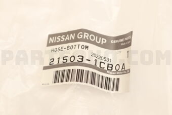 Nissan 215031CB0A HOSE-RADIATOR,LOWER