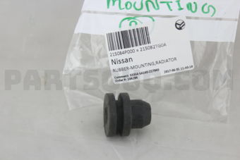 Nissan 215082TG0A RUBBER-MOUNTING,RADIATOR