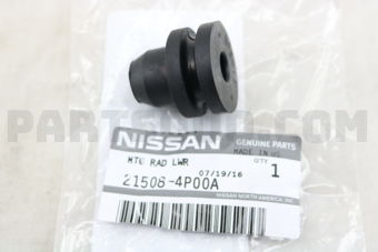Nissan 215084P00A RUBBER-MOUNTING,RADIATOR