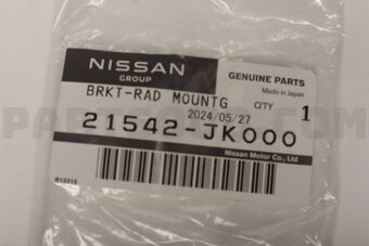 Nissan 21542JK000 BRACKET-RADIATOR MOUNTING,UPPER