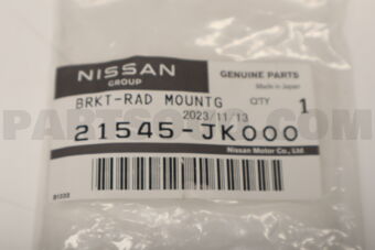 Nissan 21545JK000 BRACKET-RADIATOR MOUNTING,LOWER