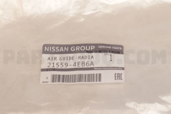 Nissan 215594EB6A AIR GUIDE RADIATOR