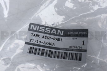 Nissan 217103KA0A TANK ASSY-RADIATOR RESERVOIR