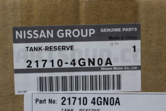 Nissan 217104GN0A TANK-RESERVE