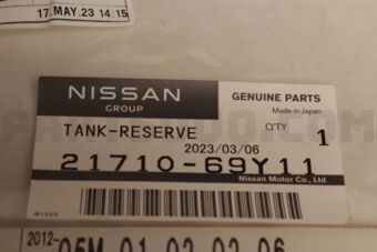 Nissan 2171069Y11 TANK ASSY-RADIATOR RESERVOIR