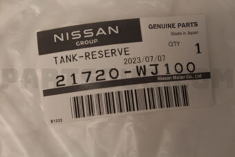 Nissan 21720WJ100 TANK ASSY-RADIATOR RESERVOIR