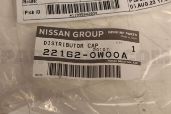 Nissan 221620W00A CAP DISTRIBUTOR