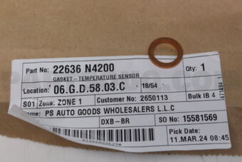 Nissan 22636N4200 GASKET