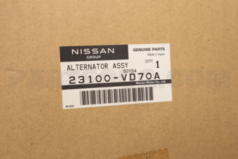 Nissan 23100VD70A ALTERNATOR ASSY