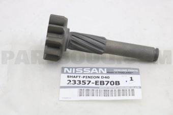 Nissan 23357EB70B SHAFT-PINION